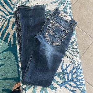 Miss Me Dark Blue Boot Cut Jeans